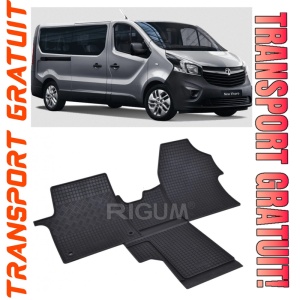 Opel Vivaro C, Van, fabricat din 03.2019 - Prezent, 2 Locuri, Transport Persoane, set covorase auto dedicate, din cauciuc 100% Premium