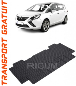 Opel Zafira Life, Van, fabricat din 03.2019 - Prezent, Rand 2, Masina Are 5 Locuri, set covorase auto dedicate, din cauciuc 100% Premium accesorii pentru autoturismul tau - masina v157310