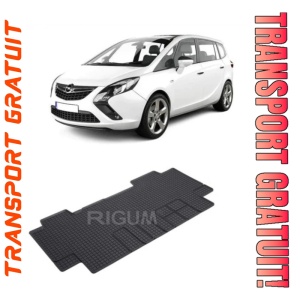 Opel Zafira Life, Van, fabricat din 03.2019 - Prezent, Rand 2, Masina Are 6 Locuri, set covorase auto dedicate, din cauciuc 100% Premium