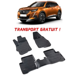 Peugeot 2008 II 2019- Set 4 covorase auto din cauciuc tip tavita premium line 3D - Transport Gratuit!