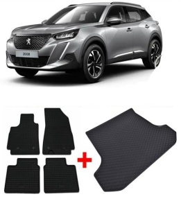 Peugeot 2008 II din 01.2020 - Prezent Suv Portbagaj Inferior *1, Set Covorase + tavita portbagaj auto - Img 2