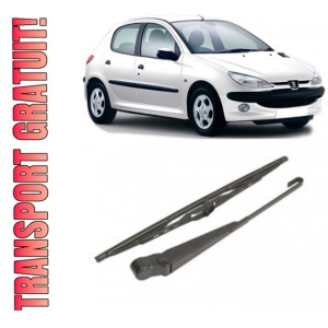 Peugeot 206 Brat stergator pentru luneta spate cu lamela 350 mm, compatibil cu Peugeot 206 Hatchback fabricat intre 1998-2012, calitate extra