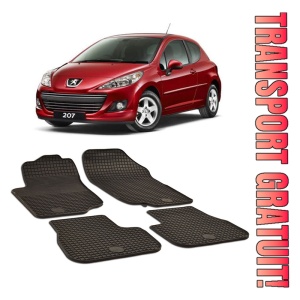 Peugeot 207 (2006-2012) Set 4 covorase auto cauciuc Urban Line