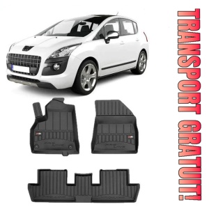 Peugeot 3008 I Din 05.2009 - 10.2016, Suv , Set Covorase Auto Tip Tavita Premium 3D, din cauciuc
