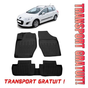 Peugeot 308 I (T7) (2007-2013) Set covorase auto cauciuc G.Modern Line 3D transport gratuit