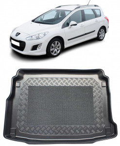 Peugeot 308 II Hatchback din 08.2013 - Prezent, Tavita Pentru Portbagaj Lux Premium Dedicata, Portbagaj Superior Roata Rezerva Normala *2 accesorii pentru autoturismul tau - masina v198243