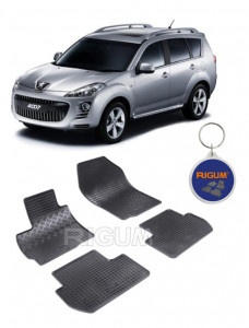 Peugeot 4007, Suv, fabricat din 03.2007 - 08.2012, set covorase auto dedicate, din cauciuc 100% Premium accesorii pentru autoturismul tau - masina v158006