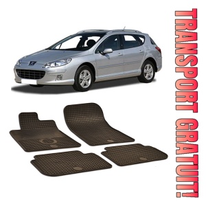 Peugeot 407 (2004-2011) Set 4 covorase auto cauciuc Urban Line