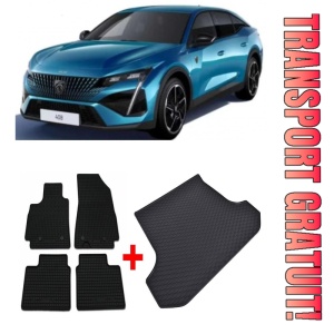 Peugeot 408 Set Covorase + tavita portbagaj auto Peugeot 408 PHEV fabricatie 2023 - prezent, caroserie suv