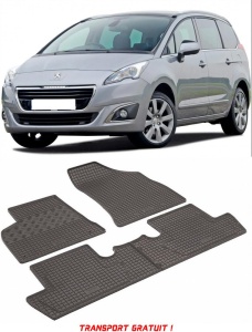 Peugeot 5008 II, Suv, fabricat din 07.2017 - Prezent, set covorase auto dedicate, din cauciuc 100% Premium - Transport Gratuit accesorii pentru autoturismul tau - masina v38340