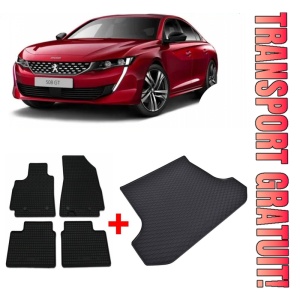 Peugeot 508 II Phev Sedan din 11.2018 - Prezent *1, Set Covorase + tavita portbagaj auto