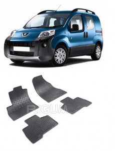 Peugeot Bipper, Van, fabricat din 06.2008 - 2017, 5 Locuri, set covorase auto dedicate, din cauciuc 100% Premium accesorii pentru autoturismul tau - masina v158515
