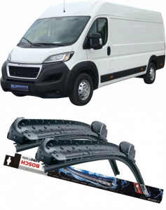 Peugeot Boxer Bus Set 2 stergatoare parbriz Bosch Aerotwin 600/475mm compatibile cu Peugeot BOXER Bus (2006-2019) (65 cm / 55 cm) accesorii pentru autoturismul tau - masina v117893