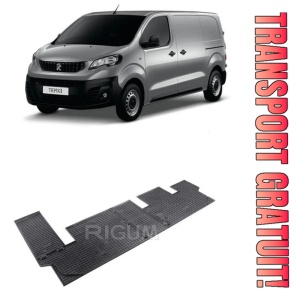 Peugeot Expert II Tepee, Van, fabricat din 2006 - 2016, Rand 3, set covorase auto dedicate, din cauciuc 100% Premium