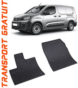 Peugeot Partner III, Van, fabricat din 06.2018 - Prezent, 2 Locuri, set covorase auto dedicate, din cauciuc 100% Premium accesorii pentru autoturismul tau - masina v155383