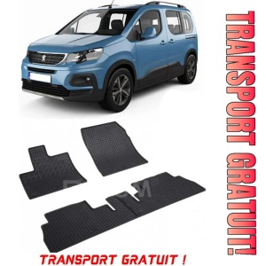 Peugeot Rifter, Van, fabricat din 06.2018 - Prezent, 5 Locuri, set covorase auto dedicate, din cauciuc 100% Premium - Transport Gratuit