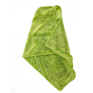 Prosop microfibra ultra absorbant auto AMOS Powerfluff 1000 GSM, manusa spalare, material premium, uscare rapida fara urme, Culoare Verde, Dimensiune 60x80 cm - Img 6