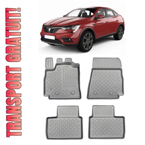 Renault Arkana E-Tech Hybrid Din 03.2021 - Prezent, Suv , Set Covorase Auto Tip Tavita Premium 3D, din cauciuc