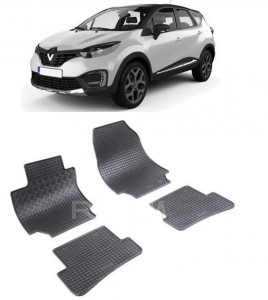 Renault Captur I, Suv, fabricat din 04.2013 - 12.2019, set covorase auto dedicate, din cauciuc 100% Premium accesorii pentru autoturismul tau - masina v161195