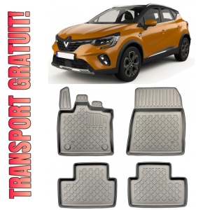 Renault Captur Set covorase auto tip tavita compatibile Renault Captur II fabricatie 01.2020 - prezent, caroserie suv
