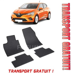 Renault Clio V, Hatchback, fabricat din 09.2019 - Prezent, set covorase auto dedicate, din cauciuc 100% Premium - Transport Gratuit