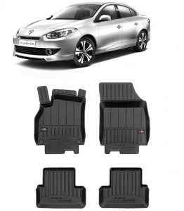 Renault Fluence Din 2009 - Prezent, Sedan Set Covorase Auto Tip Tavita Premium 3D, din cauciuc accesorii pentru autoturismul tau - masina v161585