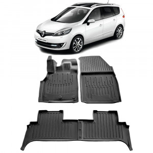 Renault Grand Scenic (2009-2016) Set Covorase auto tip tavita din cauciuc Premium Umbrella accesorii pentru autoturismul tau - masina v149337