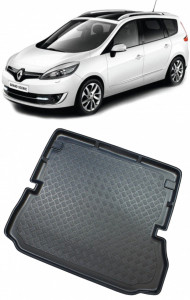 Renault Grand Scenic III Van din 04.2009 - 11.2016, Tavita Pentru Portbagaj Lux Premium Dedicata, 7 Locuri Rand 3 Culcat *2 accesorii pentru autoturismul tau - masina v204391