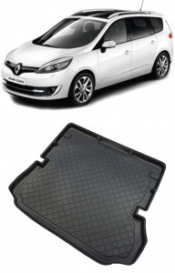 Renault Grand Scenic III Van din 04.2009 - 11.2016, Tavita Pentru Portbagaj Lux Premium Dedicata, 7 Locuri Rand 3 Culcat *1 accesorii pentru autoturismul tau - masina v199304