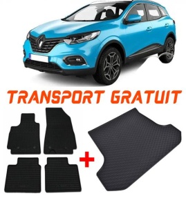 Renault Kadjar Suv din 06.2015 - Prezent *1, Set Covorase + tavita portbagaj auto accesorii pentru autoturismul tau - masina v128