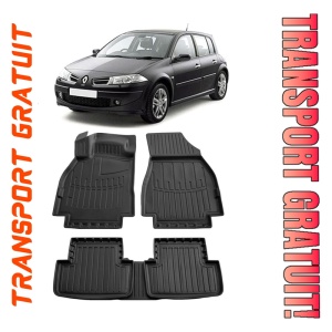 Renault Megane II (2002-2009) Set covorase auto cauciuc G.Modern Line 3D pentru