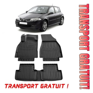 Renault Megane II (2002-2009) Set covorase auto cauciuc G.Modern Line 3D pentru transport gratuit