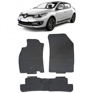 Renault Megane III (2008-2015) Set 5 covorase auto cauciuc Exclusive Line accesorii pentru autoturismul tau - masina v243515