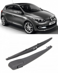 Renault Megane III Brat stergator pentru luneta spate cu lamela 360 mm, compatibil cu Renault Megane III Hatchback fabricat intre 2008-2016, calitate extra accesorii pentru autoturismul tau - masina v92325