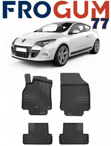 Renault Megane III Sport Din 2008 - 2011, Coupe , Set Covorase Auto Tip Tavita Premium 3D, din cauciuc accesorii pentru autoturismul tau - masina v166004