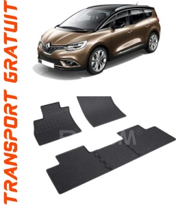 Renault Scenic IV, Van, fabricat din 12.2016 - Prezent, set covorase auto dedicate, din cauciuc 100% Premium accesorii pentru autoturismul tau - masina v155166