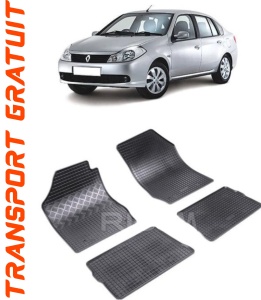 Renault Symbol I, Sedan, fabricat din 2001 - 2008, set covorase auto dedicate, din cauciuc 100% Premium accesorii pentru autoturismul tau - masina v157773