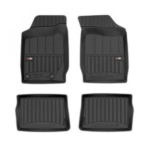 Renault Symbol II, Sedan, Din 2008 - 2012 , Set Covorase Auto Tip Tavita Premium 3D, din cauciuc accesorii pentru autoturismul tau - masina v170209