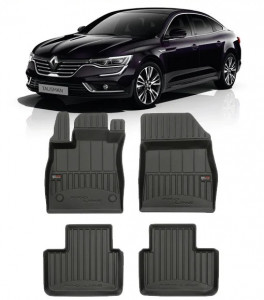 Renault Talisman, Sedan, Din 01.2016 - Prezent , Set Covorase Auto Tip Tavita Premium 3D, din cauciuc accesorii pentru autoturismul tau - masina v170208