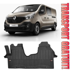 Renault Trafic III Din 09.2014 - Prezent, Van , Set Covorase Auto Tip Tavita Premium 3D, din cauciuc