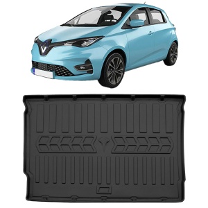 Renault Zoe Cu Podea Inalta (2018-prezent) Tavita cauciuc pentru protectie portbagaj dedicata pentru Renault Zoe Transport Gratuit accesorii pentru autoturismul tau - masina v25944