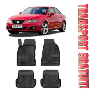 Seat Exeo Din 2009 - 2013, Sedan , Set Covorase Auto Tip Tavita Premium 3D, din cauciuc
