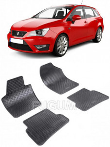 Seat Ibiza IV, Hatchback, fabricat din 05.2008 - 05.2017, 6J/6P, set covorase auto dedicate, din cauciuc 100% Premium accesorii pentru autoturismul tau - masina v158862