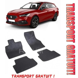 Seat Leon E-Hybrid, Combi, fabricat din 2020 - Prezent, set covorase auto dedicate, din cauciuc 100% Premium - Transport Gratuit
