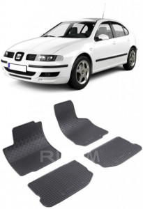 Seat Leon I 1M, Hatchback, fabricat din 1999 - 2005, set covorase auto dedicate, din cauciuc 100% Premium accesorii pentru autoturismul tau - masina v157661