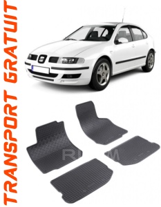 Seat Leon I 1M, Hatchback, fabricat din 1999 - 2005, set covorase auto dedicate, din cauciuc 100% Premium accesorii pentru autoturismul tau - masina v157660