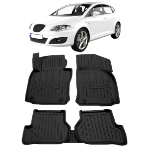 Seat Leon II (1P) (2005-2012) Set covorase auto cauciuc G.Modern Line 3D accesorii pentru autoturismul tau - masina v243840