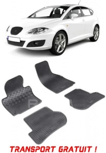 Seat Leon II 1P, Hatchback, fabricat din 07.2005 - 2012, set covorase auto dedicate, din cauciuc 100% Premium - Transport Gratuit accesorii pentru autoturismul tau - masina v37995