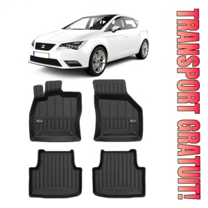 Seat Leon IV Kl, Combi, Din 03.2020 - Prezent , Set Covorase Auto Tip Tavita Premium 3D, din cauciuc
