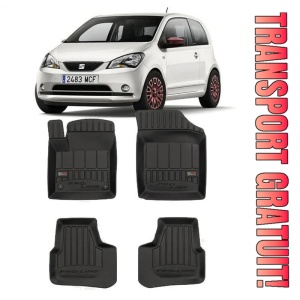 Seat MII, Hatchback, Din 12.2011 - 2019 , Set Covorase Auto Tip Tavita Premium 3D, din cauciuc